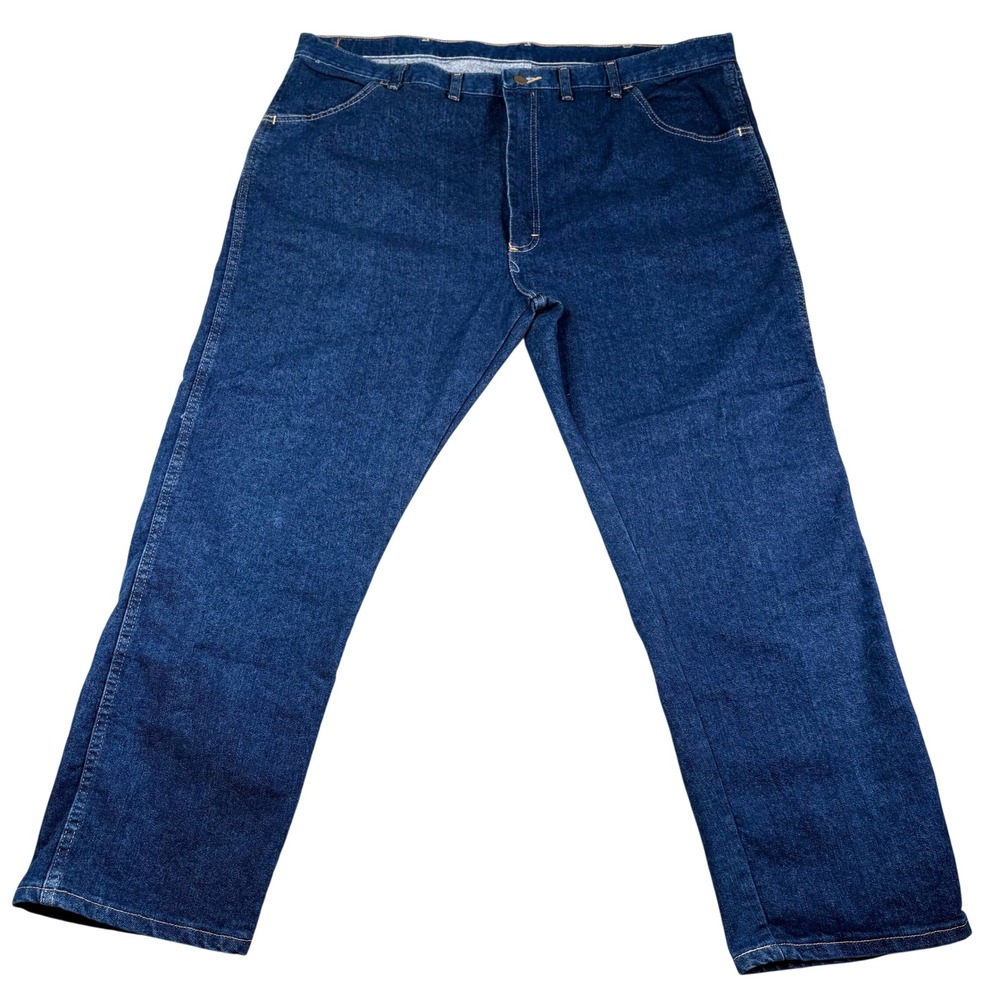 Wrangler Regular Fit Jeans Men's Size 44x29‎ Blue Button Classic Denim Cotton
